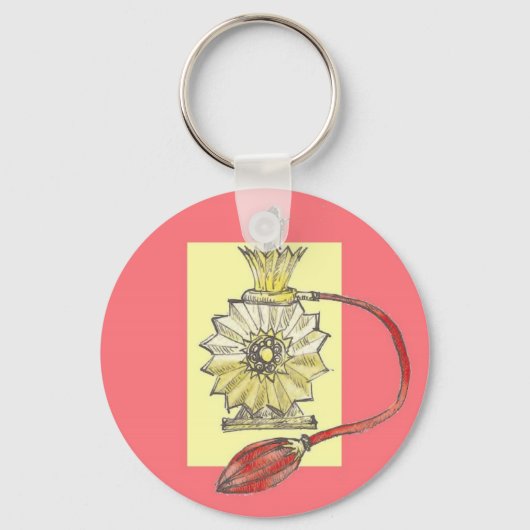 Parfümflasche der 20er Jahre Schlüsselanhänger (Vorderseite)