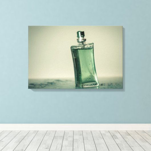 Parfümflasche Leinwanddruck (Insitu (Holzboden))