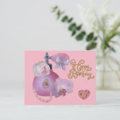 Parfümflasche Postkarte (Stehend Vorderseite)