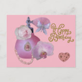 Parfümflasche Postkarte (Vorderseite)