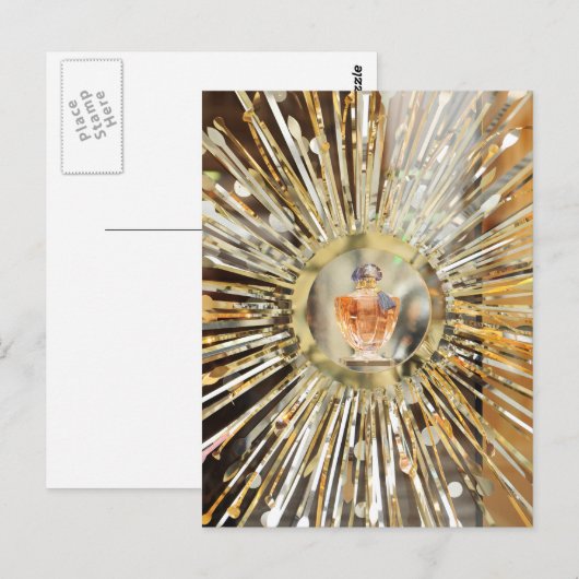 Parfümflasche Postkarte (Vorne/Hinten)