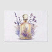 Parfümflasche und herrliches Lavendelspray Blume Seidenpapier (Vorderseite)