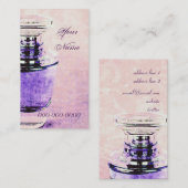 Parfümflasche-Visitenkarteschablone Visitenkarte (Vorne/Hinten)