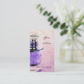 Parfümflasche-Visitenkarteschablone Visitenkarte (Stehend Vorderseite)