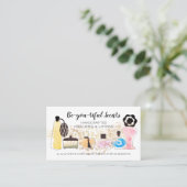 Parfümflaschegeruch-Lotions-Visitenkarte Visitenkarte (Stehend Vorderseite)