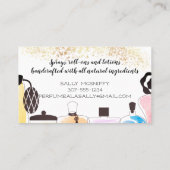 Parfümflaschegeruch-Lotions-Visitenkarte Visitenkarte (Rückseite)