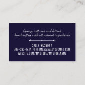 Parfümflaschen Duftgetränk Schönheitskarte Visitenkarte (Rückseite)