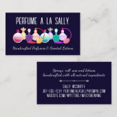 Parfümflaschen Duftgetränk Schönheitskarte Visitenkarte (Vorne/Hinten)