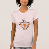 Parfümflaschen-Mode-Wasserfarbeillustration T-Shirt (Vorderseite)