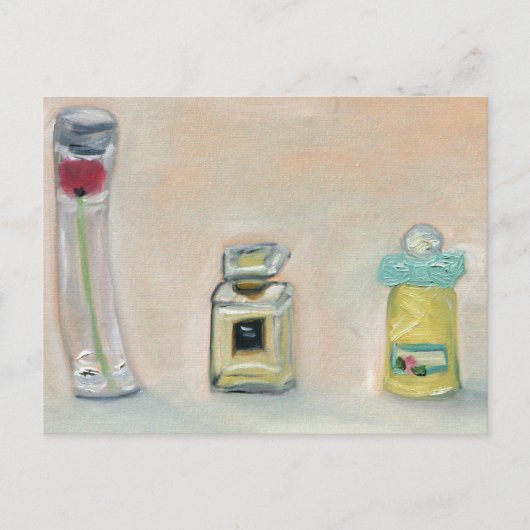 "Parfümflaschen" Postkarte (Vorderseite)