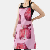 Parfümflaschen, rosa Hintergrund, flach Schürze (InSitu)