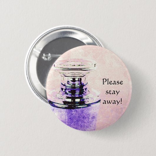 Parfümflaschen-Vorsicht-Buttonknopf Button (Vorne & Hinten)