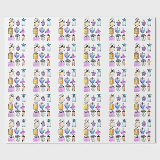 Parfüms Art Geschenkpapier (Flach)