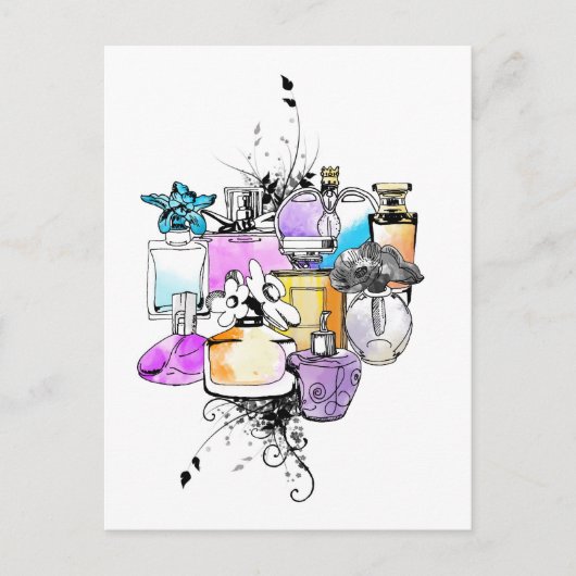 Parfüms Art Postkarte (Vorderseite)