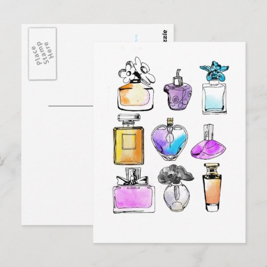 Parfüms Art Postkarte (Vorne/Hinten)