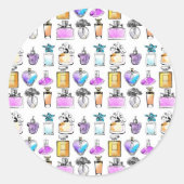 Parfüms Art Runder Aufkleber (Vorderseite)