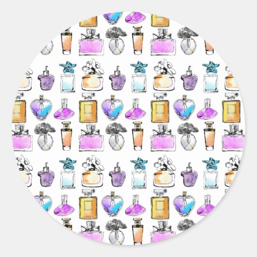 Parfüms Art Runder Aufkleber (Vorderseite)