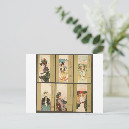 Parfums von Raphael Kirchner Postkarte (Stehend Vorderseite)