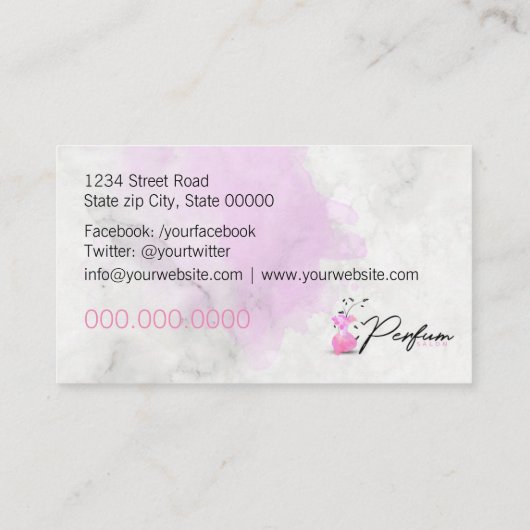 Parfümsalon Visitenkarte (Rückseite)