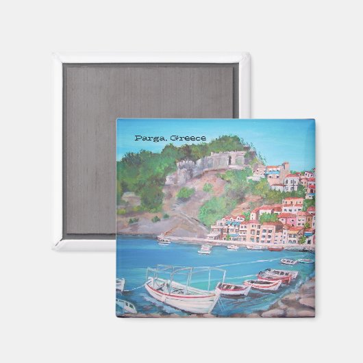 Parga, Griechenland - Magnet (Vorderseite/Rückseite)