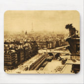 Pari Skyline mit Notre Dame-Wasserspeier Mousepad (Vorne)