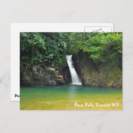Paria Falls, Trinidad W.I. Postkarte (Vorne/Hinten)
