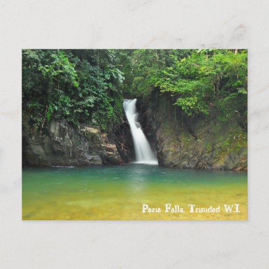 Paria Falls, Trinidad W.I. Postkarte (Vorderseite)