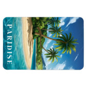 Paridise Tropical Beach Magnet (Horizontal)