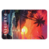 Paridise Tropical Beach Magnet (Horizontal)