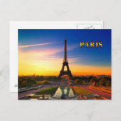 Paris 017B Postkarte (Vorne/Hinten)