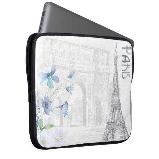 Paris 15" Laptop Hülse Laptopschutzhülle (Vorne Rechts)