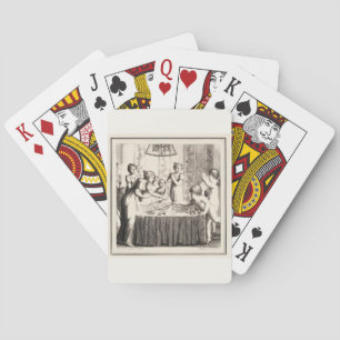 Paris 1790er Rouletteszene Liebe & Chance Spielkarten