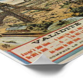 Paris 1889 – Expostion Universelle Weltausstellung Poster (Ecke)