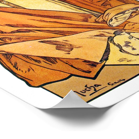 Paris 1900, Alphonse Mucha Poster (Ecke)