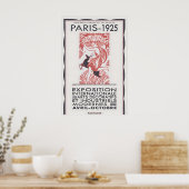 Paris 1925 Art Deco Ausstellungsposter gerahmt ode Poster (Küche)