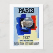 Paris 1937 ~ Exposition Internationale Postkarte (Vorderseite)