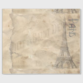 Paris 1A-1B Bildoptionen - Umrandungspapier Geschenkpapier (Flach)