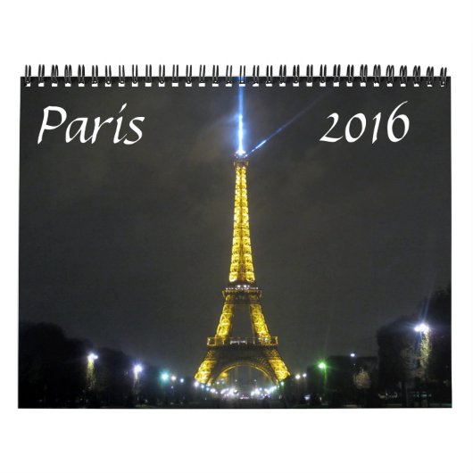 Paris 2016 kalender (Titelbild)
