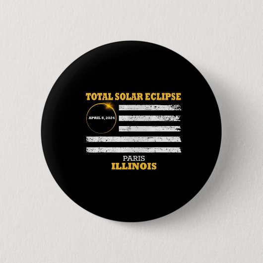 Paris 2024 Solar Eclipse 2024 040824 Eclipse Button (Vorderseite)