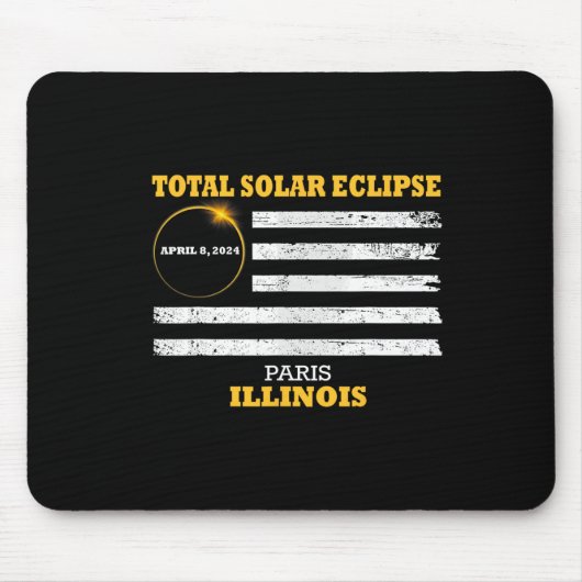 Paris 2024 Solar Eclipse 2024 040824 Eclipse Mousepad (Vorne)