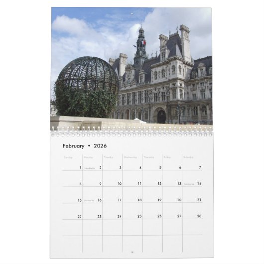 Paris 2026 - Kalender (Feb 2026)
