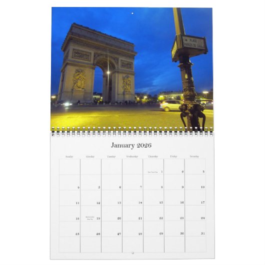 paris 2026 kalender (Jan 2026)