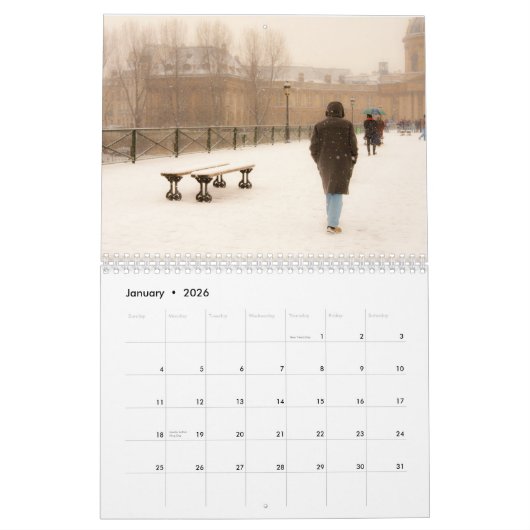 Paris 22 Kalender (Jan 2026)