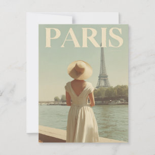 Paris 50er Vintag Postkarte