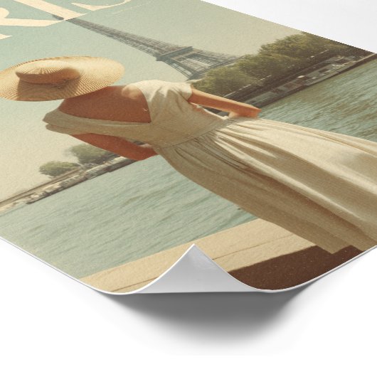 Paris 50s vintage poster (Ecke)