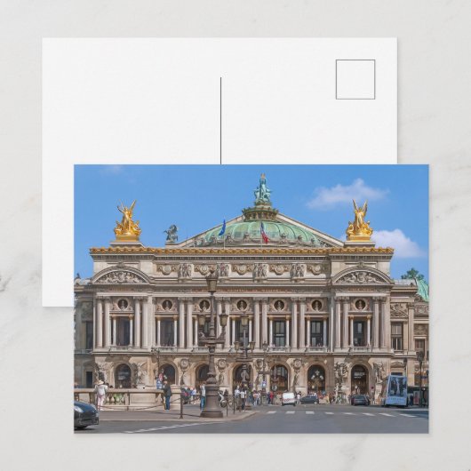 Paris # 55 postkarte (Vorne/Hinten)