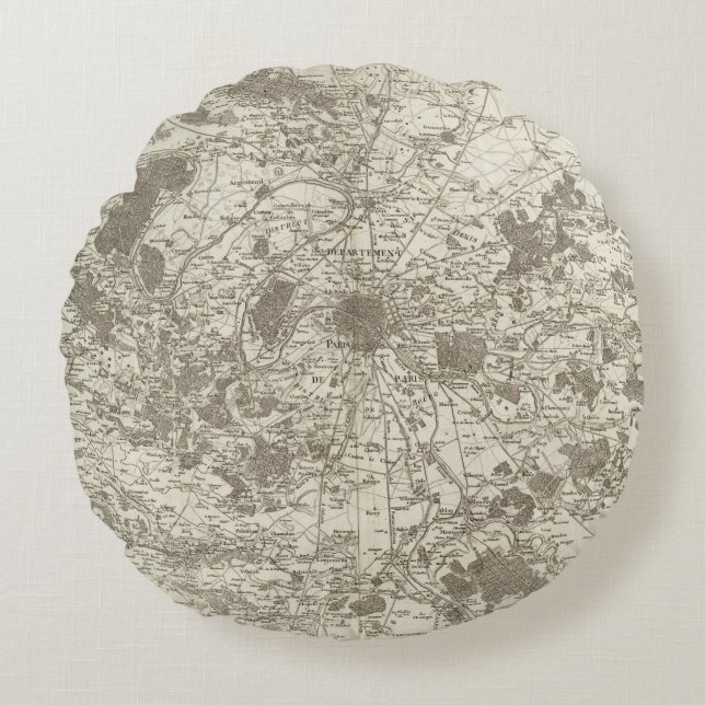 Paris 5 rundes kissen (Vorderseite)