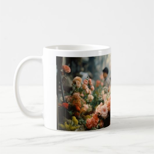 Paris 60er Blume Lady 12 Kaffeetasse (Links)