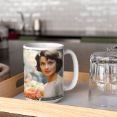 Paris 60er Blume Lady 12 Kaffeetasse