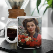 Paris 60er Blume Lady 3 Kaffeetasse